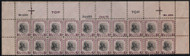 # 832 VF/XF OG NH, PLATE STRIP of 20, very tough to find, Super Nice!