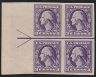 # 535 VF/XF OG NH, left arrow block of 4, robust color! CHOICE!