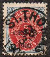 DWI 24 VF, sock on the nose town cancel, fresh color!