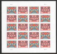#5660 - 61 VF NH, Forever LOVE Flowers Sheet, pretty colors!