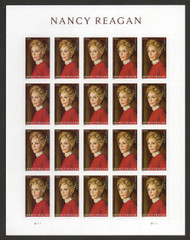 #5702 VF NH, Forever Nancy Reagan Sheet, post office fresh!