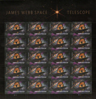 #5720 VF NH, Forever James Webb Space Telescope Sheet, vivid colors!