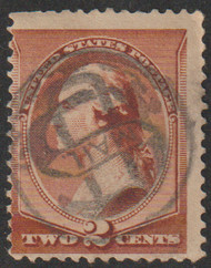 # 210 Fine, sock on the nose U.S. Mail cancel, great!