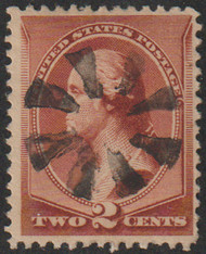 # 210 VF, sock on the nose cork cancel, fresh color!