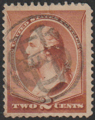 # 210 VF, sock on the nose US Mail cancel, rich color!
