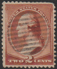 # 210 VF/XF, sock on the nose grid cancel, neat stamp! CHOICE!