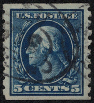 # 396 XF, town cancel, pretty color, nicely centered! GEM!