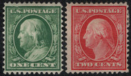 # 374 - 75 F-VF OG Hr, vibrant colors, nice set!