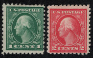# 424 - 25 Fine+ OG 1 LH, 1 Hr's, vivid colors!
