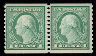 # 452 VF OG NH, Pair, clear watermark, fresh!