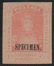 Hawaii #11S XF OG H, type B, neat piece!