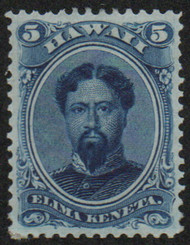 Hawaii #32 SUPERB OG LH, bold color, beautifully centered! GEM!