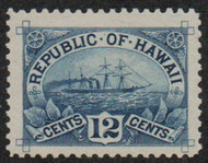 Hawaii #78 VF JUMBO OG H, vivid color!