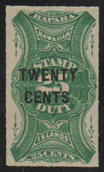 Hawaii #R 7 SUPERB OG NH, post office fresh!