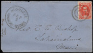 Hawaii #31 F-VF, target cancel, entire, bright color!