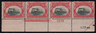 # 295 VF/XF OG NH, Plate Strip of 4, well centered, Choice!