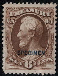 #O 75s F/VF mint NH, SPECIMEN overprint, no gum as issued, nicely centered, all perforations intact, no faults!