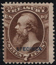 #O 76s F/VF mint NH, SPECIMEN overprint, no gum as issued, great color, very nice stamp!