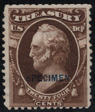 #O 80s F/VF mint NH, SPECIMEN overprint, no gum as issued, good perforations all around, Nice!