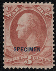 #O 85s F/VF mint NH, SPECIMEN overprint, no gum as issued, well centered, Super Fresh!