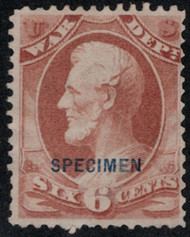 #O 86s F/VF mint NH, SPECIMEN overprint, no gum as issued, fresh color, Nice!