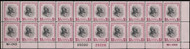 # 832g F/VF OG NH, w/CROWE (10/23) CERT, PLATE STRIP of 20, a very rare color error, large blocks are seldom seen,  CHOICE!