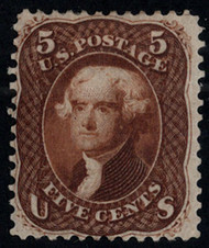 #  57 VF OG Hr, w/PF (09/93) CERT, also known as 67-E9e, better than normally seen, only 36 known copies are available to collectors, bright color, sealed tear, Scott values this stamp with small faults at $30,000 CHOICE EXAMPLE!