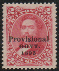 Hawaii #66 SUPERB OG NH, perfectly centered, vibrant color! GEM!