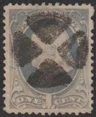# 206 VF/XF, fancy cancel, nicely centered! SELECT!