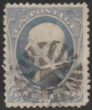 # 206 F-VF, super fancy cancel, REVERSE STAR, great color!