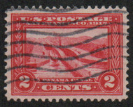 # 398 XF, wavy line cancel, vivid color, nicely centered, SELECT!