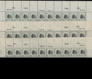 # 833 VF OG NH, PLATE STRIP of 20,  YOU WILL RECEIVE ONE PLATE STRIP at this price, tell us which one(s) you would like,  Super Nice!