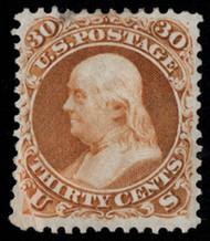 # 110 VF OG H, w/CROWE (11/23) CERT, extremely well centered, corner repaired, Nice looking, Rare Stamp!