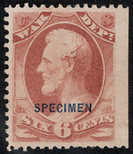 #O 86s VF JUMBO mint NH, no gum as issued, SPECIMEN OVERPRINT, large straddle margin stamp, only 111 issued, SUPER NICE!