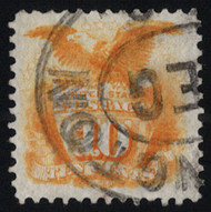 # 127 VF/XF, w/PSE (12/17) CERT, a tough stamp to find both well centered and sound, bright vivid color, A SELECT USED STAMP!