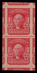 # 320 GEM PAIR OG NH, w/PSE (GRADED 100-JUMBO (10/23)) CERT, a super Vertical Line Pair, not many of these around, excellent position piece, only 3 pairs in the PSE site, surely the only Vertical Line Pair out of the small bunch, CHOICE GEM!