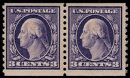 # 445 VF/XF OG NH, pair, w/PSE (04/09) and PF (09/08 and 08/90) CERTS, a very well centered pair, tough to find them this nice, SUPER!