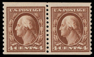 # 446 VF OG NH, Pair, w/CROWE (12/23) CERT, a select mint coil pair, well centered with fresh color, CHOICE!