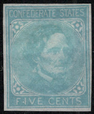 Confed # 7 XF mint, no gum, counterfeit, nice color, SELECT!