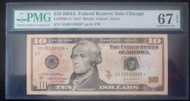 $ 10.00 2004A PMG 67 EPQ Star note. Great paper quality!