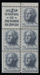 #1213c II F-VF OG NH, tagged, Booklet pane, rich color!
