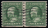 # 392 VF, Pair, wavy line cancel, robust color!