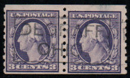 # 394 F-VF, Pair, thin, town cancel, robust color!