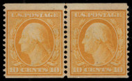 # 356 F/VF OG H, Line Pair, w/CROWE (03/24) and PF (02/90) CERT, a well centered Line Pair, none of the usual inclusion specks,  this is one of the finer Line Pairs we have seen,  only buy with a certificate, highly counterfeited!