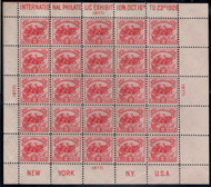 # 630 F/VF OG NH/H (two stamps), nice sheet