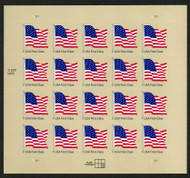 #4130 First-Class American Flag Full Sheet, VF OG NH
