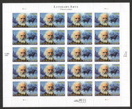 #4124 39c Longfellow Full Sheet, VF OG NH