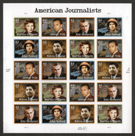 #4248 - 52a 42c American Journalists Full Sheet, VF OG NH