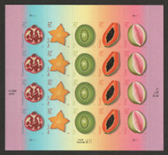 #4253 - 57a 27c Tropical Fruit Full Sheet, VF OG NH