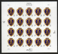 #4390 44c Purple Heart Full Sheet, VF OG NH